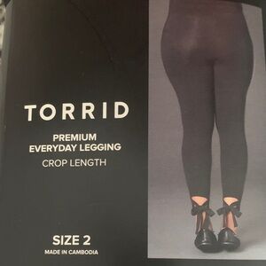 Torrid Premium Black Crop Leggings